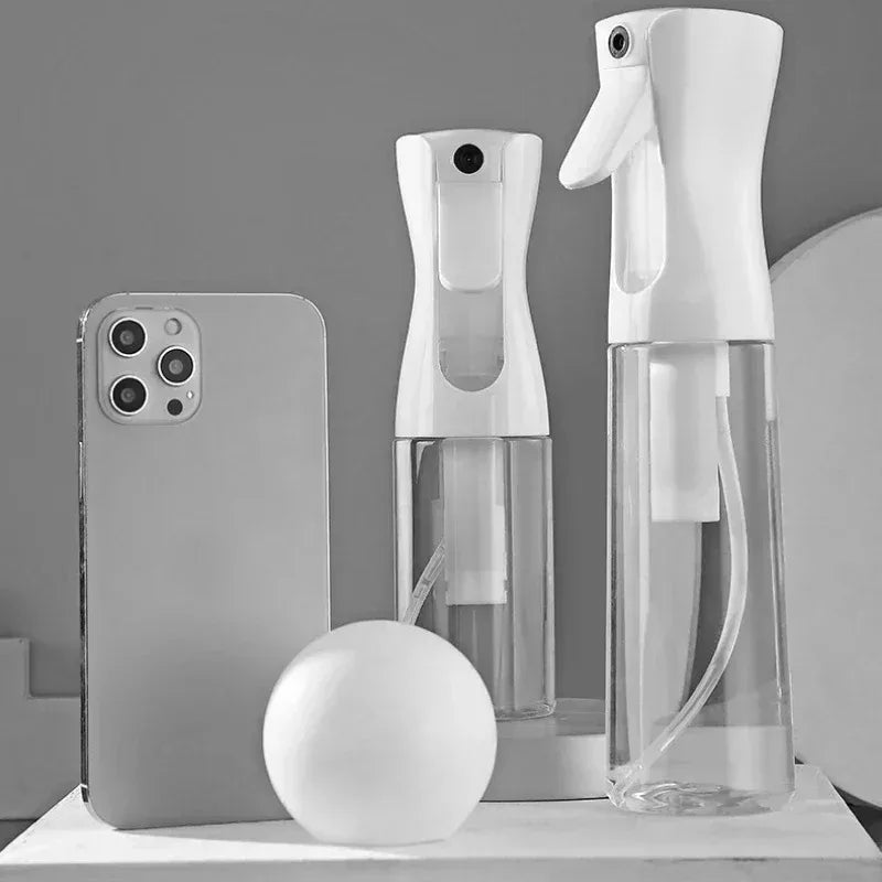 500/300/200ml High Pressure Continuous Spray Bottle - Detachable Press-Type for Hair Care & Toner