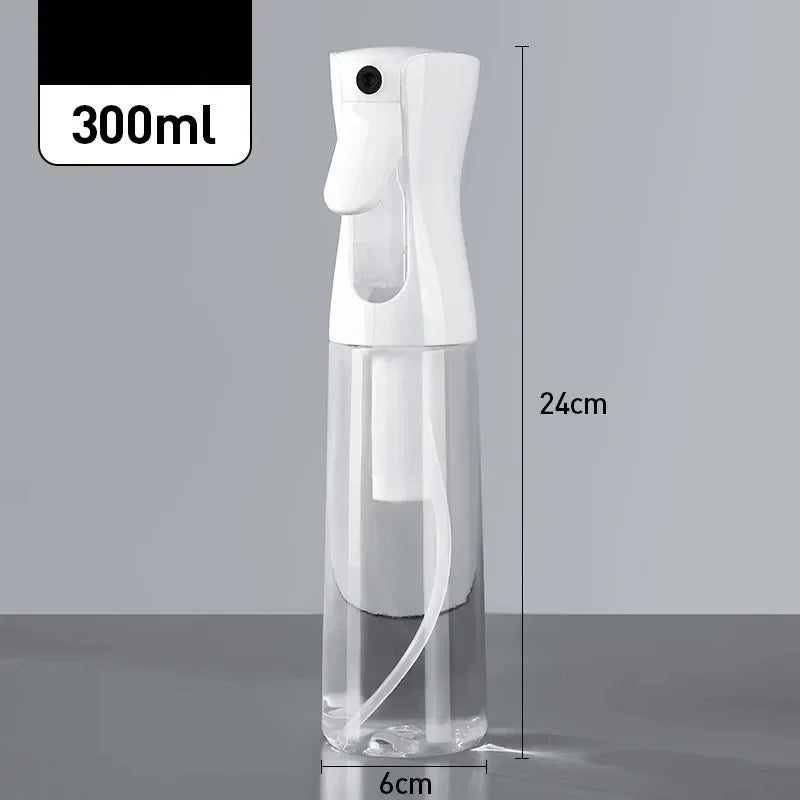 500/300/200ml High Pressure Continuous Spray Bottle - Detachable Press-Type for Hair Care & Toner