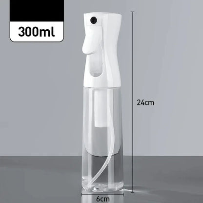 500/300/200ml High Pressure Continuous Spray Bottle - Detachable Press-Type for Hair Care & Toner