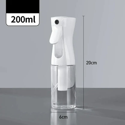 500/300/200ml High Pressure Continuous Spray Bottle - Detachable Press-Type for Hair Care & Toner